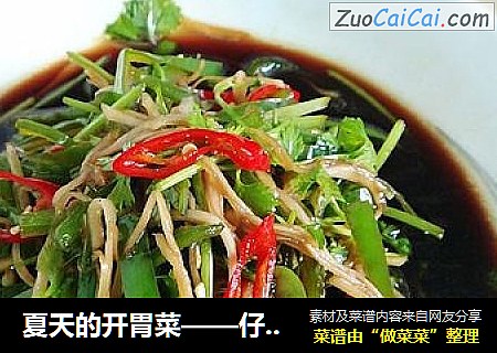 夏天的開胃菜——仔姜拌青椒封面圖