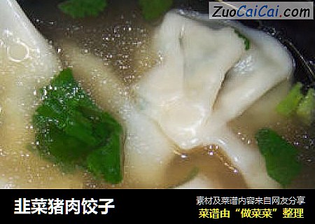 韭菜猪肉饺子