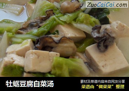 牡蛎豆腐白菜湯封面圖