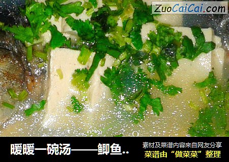 暖暖一碗汤——鲫鱼豆腐汤