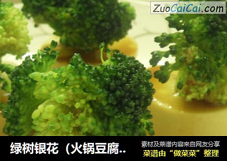 绿树银花（火锅豆腐拌西兰花）