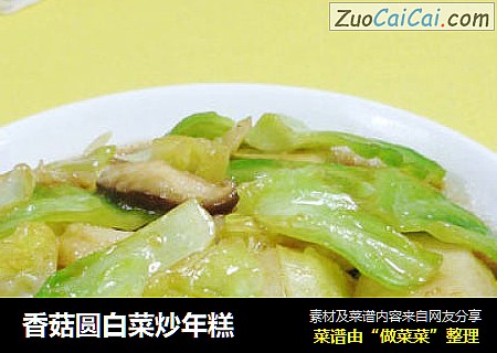 香菇圆白菜炒年糕