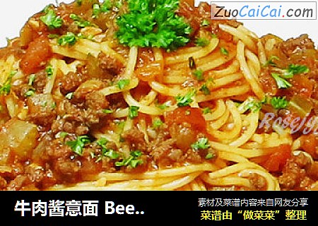 牛肉醬意面 Beef Sauce Spaghetti封面圖