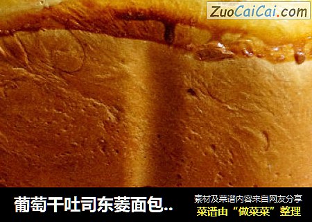 葡萄幹吐司東菱面包機版封面圖