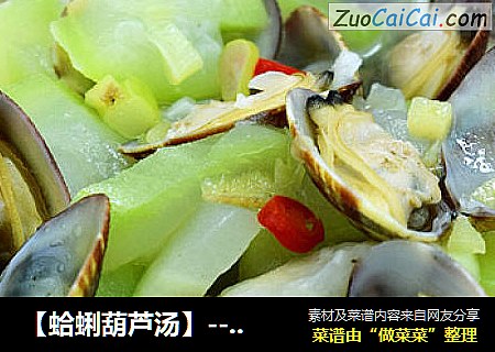 【蛤蜊葫芦汤】--鲜美至极的海鲜蔬菜汤