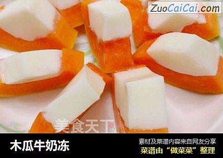 木瓜牛奶凍封面圖