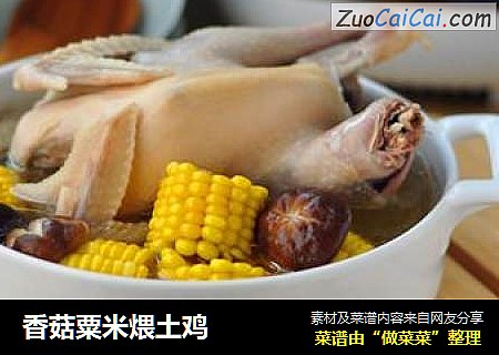 香菇粟米煨土鸡