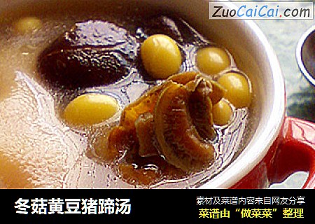 冬菇黃豆豬蹄湯封面圖