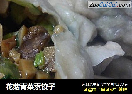 花菇青菜素饺子