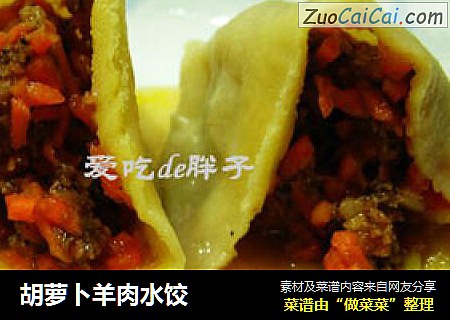 胡萝卜羊肉水饺