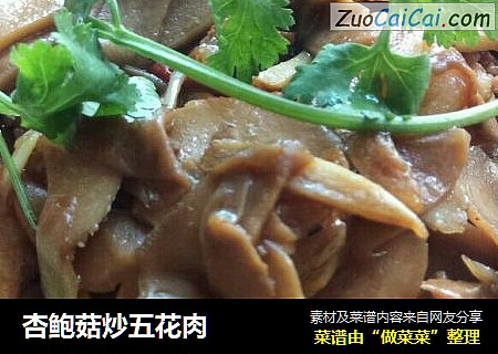 杏鲍菇炒五花肉