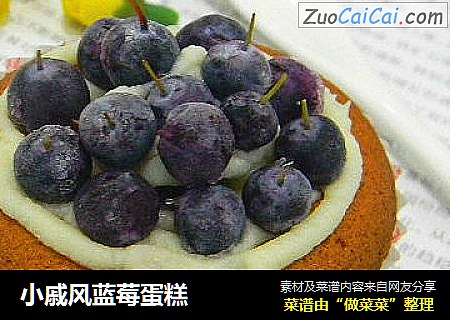 小戚风蓝莓蛋糕
