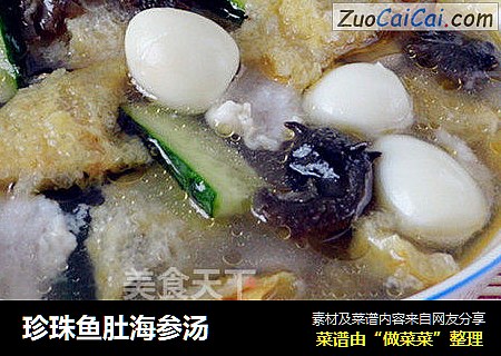 珍珠鱼肚海参汤