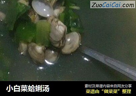小白菜蛤蜊汤