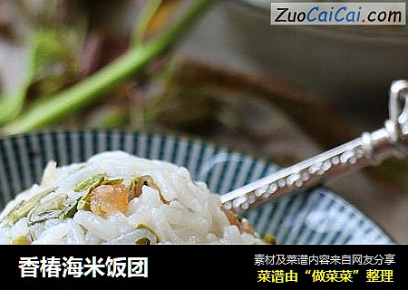 香椿海米饭团