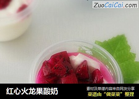 紅心火龍果酸奶封面圖
