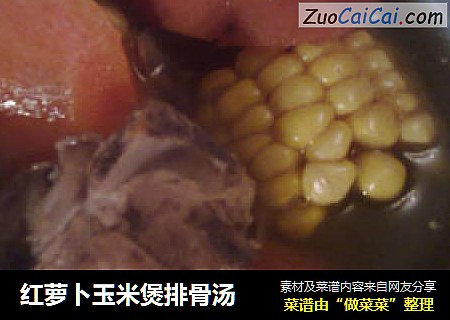 紅蘿蔔玉米煲排骨湯封面圖