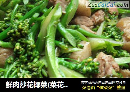 鮮肉炒花椰菜(菜花)~營養菜封面圖