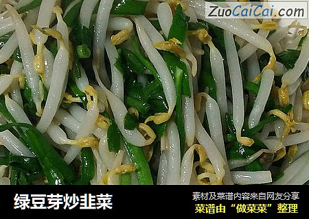 綠豆芽炒韭菜封面圖