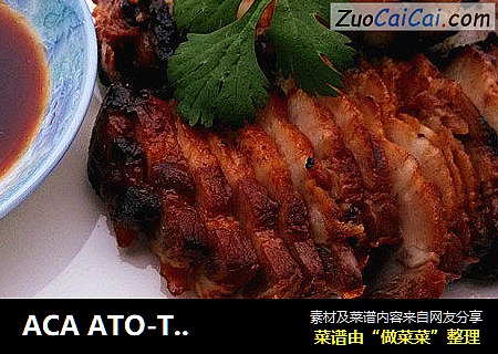 ACA ATO-TM33HT烤仆小智电子式烤箱之一：叉烧肉