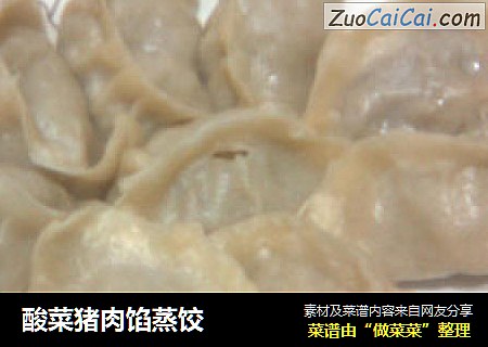 酸菜豬肉餡蒸餃封面圖