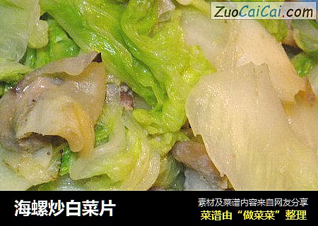 海螺炒白菜片