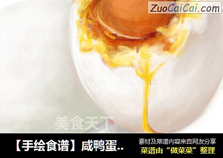 【手繪食譜】鹹鴨蛋 — 一顆閑的要命 富得留油的鴨子蛋封面圖