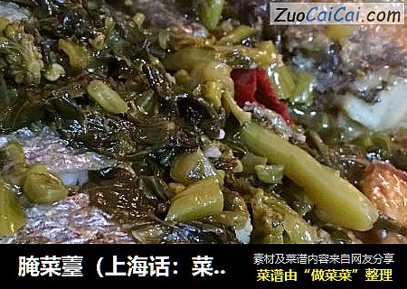 腌菜薹（上海話：菜ji）燒黃魚封面圖