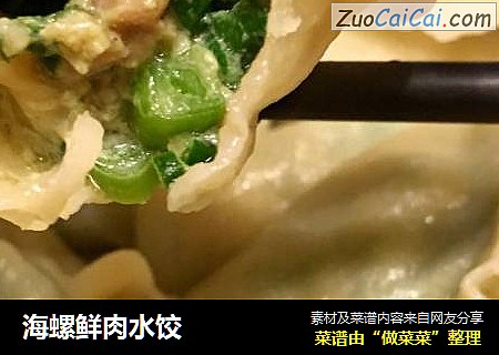 海螺鲜肉水饺