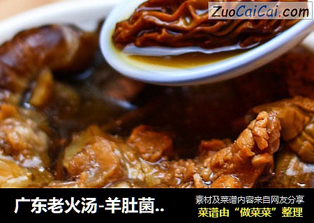 廣東老火湯-羊肚菌姬松茸雜菌湯封面圖