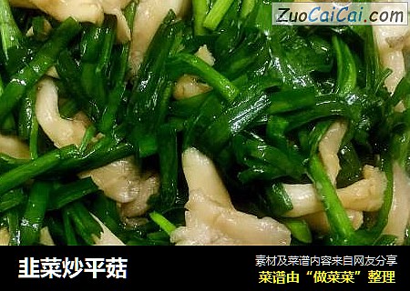韭菜炒平菇