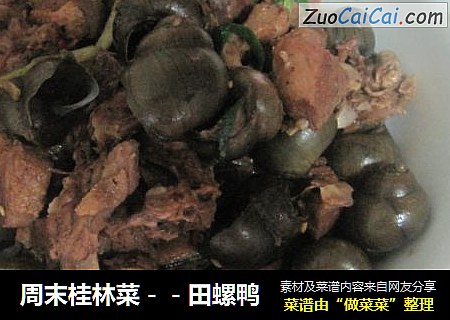 周末桂林菜－－田螺鴨封面圖