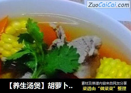 【養生湯煲】胡蘿蔔玉米排骨湯封面圖