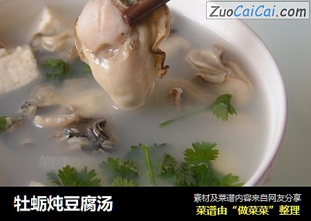 牡蛎炖豆腐湯封面圖