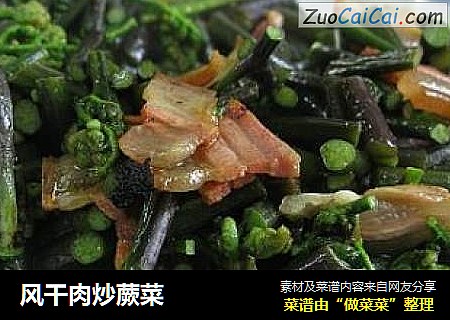 风干肉炒蕨菜