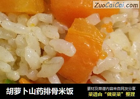 胡蘿蔔山藥排骨米飯封面圖