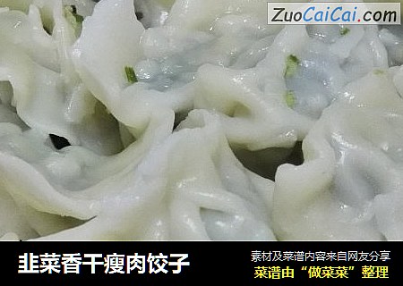 韭菜香幹瘦肉餃子封面圖