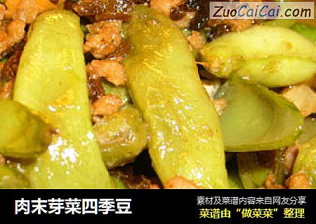 肉末芽菜四季豆封面圖