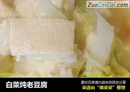 白菜炖老豆腐～梅杰版