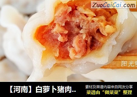 【河南】白萝卜猪肉饺子
