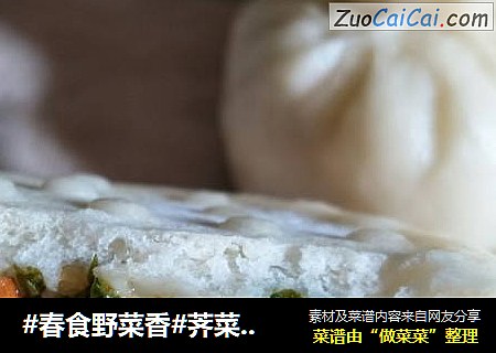 #春食野菜香#荠菜香幹海米包子封面圖
