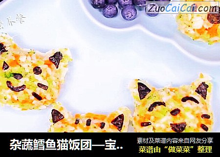雜蔬鳕魚貓飯團—寶寶從此愛上吃蔬菜封面圖