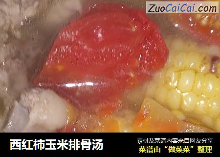 西红柿玉米排骨汤