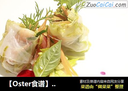 【Oster食谱】夏日越南明虾沙拉卷