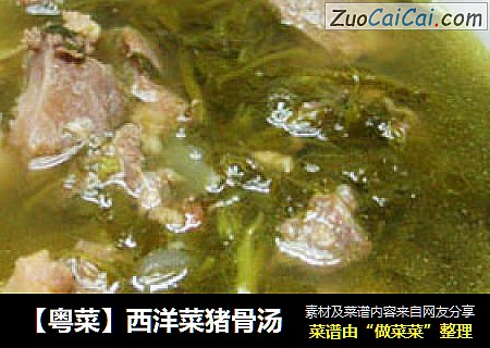 【粵菜】西洋菜豬骨湯封面圖