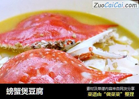螃蟹煲豆腐封面圖