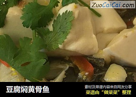 豆腐焖黄骨鱼