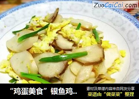 “鸡蛋美食”银鱼鸡蛋炒杏鲍菇