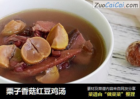 栗子香菇紅豆雞湯封面圖