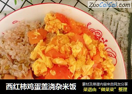 西红柿鸡蛋盖浇杂米饭